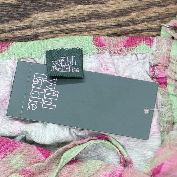 NWT Wild Fable Women's Cut Out Ruched Front Bodycon Dress S Mint Green Floral - Picture 4 of 7